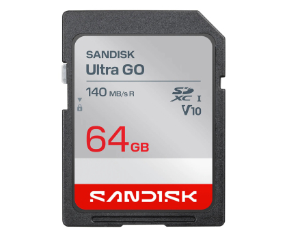Karta pamięci Sandisk 64GB SDXC Ultra Go UHS-I 140MB/s